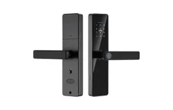 Smart lock fingerprint door lock with touch screen password electronic lock&comma; IC card key electronic anti-lock smart door lock