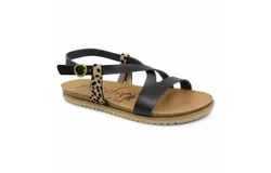 Blowfish Women&apos;s Mercury Sandal In Black&sol;leopard Print