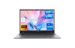 CHUWI 2023 GemiBook Plus Laptop 15&period;6&apos;&apos;&comma; 512GB SSD 16GB LPDDR5&comma; 12th Gen Intel N100&lpar;Up to 3&period;4GHz&rpar;&comma; Windows 11 Laptops Computer&comma; IPS FHD 1920&ast;1080&comma; HDMI&comma; WiFi 6&comma; BT5&period;2&comma; USB 3&period;0&comma; Webcam（New）