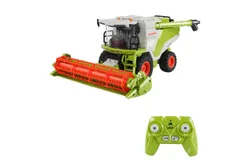 Remote Control Harvester Toy&comma; 1&colon;24 Scale Spray Farm Toy with Wheat Cutting Head LED Lights Sound Effect &comma; Birthday Gift for Kids Boys&comma; Style A