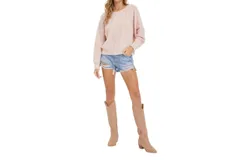 Sweet Lovely By Jen Avery Sweater In Pink