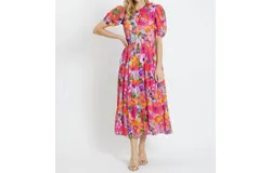 Jude Connally Jordana Dress In Grand Garden Spring Pink