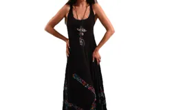 Angel Bra-Friendly Vibrant Leopard Dress In Black