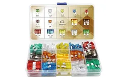 140 Pcs Fuses Automotive Kit - Blade Auto Fuse Assortment Standard and Mini Car Fuse for Marine&comma; RV&comma; Camper&comma; Boat&comma; Truck &lpar;5A 7&period;5A 10A 15A 20A 25A 30AMP&sol;ATC&sol;ATO&rpar;