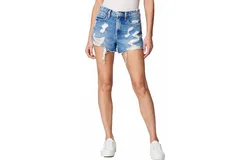 Blanknyc High Rise Denim Short With Rip Cruise Control In Cruise Control