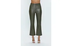 Pistola Lennon High Rise Crop Pants In Sage