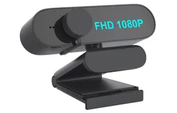 1080P Webcam with Microphone&comma;Media Webcam Zoom&comma;USB Webcam for Online Calls&sol;Conferences&sol;Skype&sol;Facetime&sol;YouTube&comma;Laptop&sol;Desktop