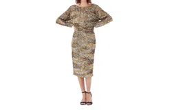 Tara Jarmon Rawan Dress In Gold