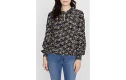Sanctuary Resolution Smocked Sleeve Blouse In Winter Fresh