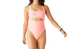 Carve Designs Sonny Compression One Piece Swimsuit In Electric Coral