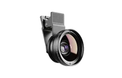 APEXEL APL-0&period;45WM Phone Lens Kit 0&period;45X Super Wide Angle & 12&period;5X Super Macro Lens HD Camera Lenses with Lens Clip for iPhone Samsung Huawei Xiaomi More Smartphone