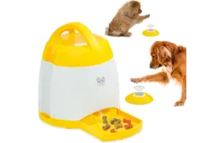 Dog Treat Dispenser with Remote Button – Dog Memory Training Activity Toy – Treat While Train&comma; Promotes Exercise by Rewards&comma; Improves Memory & Positive Training for A Healthier & Happier Pet