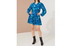 Alivia Vita Dress In Marble Floral Navy