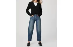 Paige Alexis Barrel Leg Jean In Lovejoy Distressed