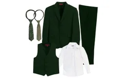 Gioberti Kids and Boys 6-Piece Suit Set Includes Shirt and Accessories