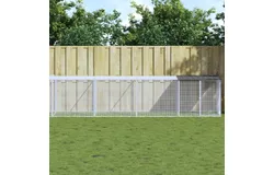 Chicken Cage with Roof Anthracite 394&period;9"x38&period;6"x35&period;4" Galvanized Steel