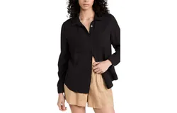 Z Supply Kaili Button Up Gauze In Black