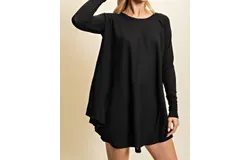 Glam I Know It Can Be Done Tunic In Black