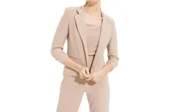 Joseph Ribkoff Cropped Blazer In Latte