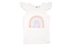 Oh Baby&excl; Girl&apos;s Rainbow Tulle Tank Top In Cream