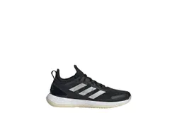 Adidas Women&apos;s Adizero Ubersonic 4&period;1 Tennis Shoes In Core Black&sol; Silver Metallic&comma; White