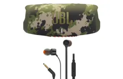 JBL Charge 5 Portable Bluetooth Speaker Squad with JBL T110 Headphones