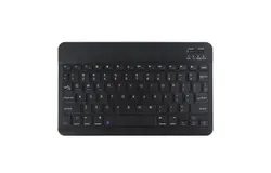 Bluetooth Wireless Keyboard and Mouse Combo&comma;Ultra-Slim Ergonomic Small Rechargeable Bluetooth Keyboard Mouse Set for Apple iPad iPhone Samsung Tablet Phone Android PC Computer Mac Smartphone-Black 10 "single keyboard