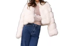 Choklate Paris Greta Fur Faux Jacket In White