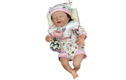 LAKKEC Reborn Baby Dolls&comma;17 inches Realistic Newborn Baby Dolls&comma; Real Life Baby Doll Baby Girl with Feeding Kit Gift Box for Kids Age 3&plus;