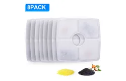 Cat Water Fountain Filters Replacement Filters for Pet Flower Veken Fountain Cat Water Fountain 8PCS