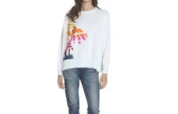 Label&plus;Thread Karma Sweatshirt In White Palms