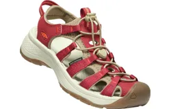 Keen Astoria West Fisherwoman Leather Sandal In Merlot &sol; Scarlet Ibis