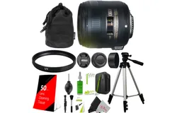 Nikon AF-S DX Micro NIKKOR 40mm f&sol;2&period;8G Lens &plus; UV Filter &plus; Lens Tissue &plus; Professional Cleaning Kit &plus; Tall Tripod