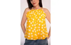 Corey Lynn Calter Summer Ruffle Tank Top In Yellow