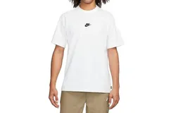 Nike Sportswear Premium Essentials Tee In White&sol;black