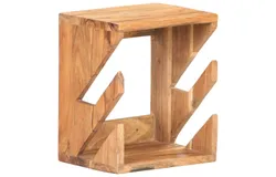Wall Mounted Skateboard Holder 9&period;8"x7&period;9"x11&period;8" Solid Acacia Wood