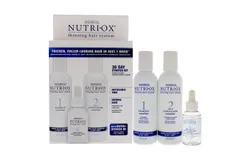 Noticeably Thin Normal Hair Starter Kit by Nutri-Ox for Unisex - 3 Pc Gift Set 6oz Shampoo Normal&comma; 6oz Conditioner Normal&comma; 1&period;5oz Treatment for First Signs Noticeably Thin Normal