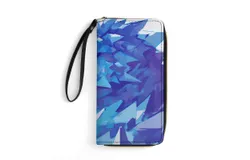 Ice Dragon Wallet for Womens PU Leather Zip Around Wallers Clutch Wristlet Travel Long Purse
