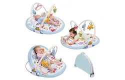 Baby Gym Urban Lay to Sit-Up Playmat&period; 3-in-1 Newborns Activity Center with Tummy Time Toys&comma; Pillow & Infant Miror&period; 0-12 Month