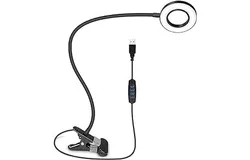 Lámpara Escritorio Led&comma; Lámparas Clip&comma; TYC Luz De Lectura Con Usb Recargable&comma; Lámparas Clip En Light Con 3 Modos De Brillo Cálido y Blanco 10 Niveles De Brillo Para Leer Estudiar&comma; Ahorro Energía