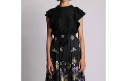 Sabina Musayev Damson Top In Black