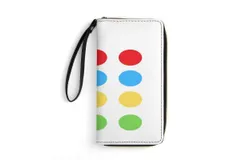 Twister Game Halloween Costume Wallet for Womens PU Leather Zip Around Wallers Clutch Wristlet Travel Long Purse