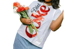 Queen Of Sparkles Diet Coke Tee In Heather Gray