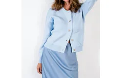 Able Willow Cardigan In Clear Sky