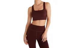 Z Supply Elevate Sports Bra In Fig