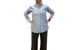 Pure Amici Combo Button Shirt In Wave