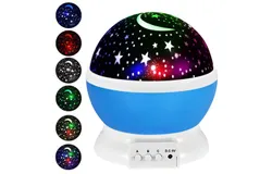 Fantasy Star Light Projector Romantic Star Full spherical atmosphere led rotating children&apos;s night light Christmas