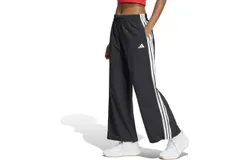 adidas Women&apos;s Essentials 3-Stripes Woven Parachute Pants BLACK &sol; WHITE TALLA XL