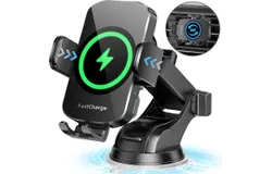 Car mobile phone stand with outlet suction cup double stand 15W fast wireless charger intelligent sensing