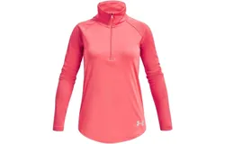 Under Armour Girls&apos; Tech Graphic Half Zip Top In Blitz Red&sol;fuse Teal